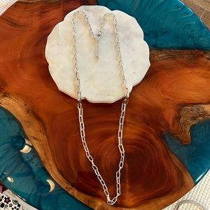 Brighton long chain link necklace